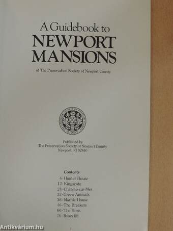 A Guidebook to Newport Mansions