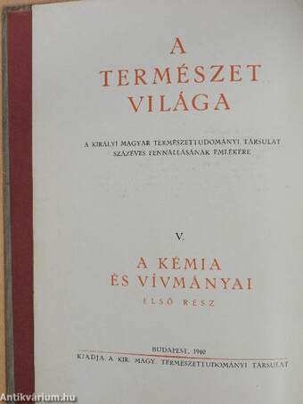 A kémia és vívmányai I. (töredék)