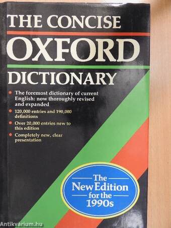 The Concise Oxford Dictionary of Current English