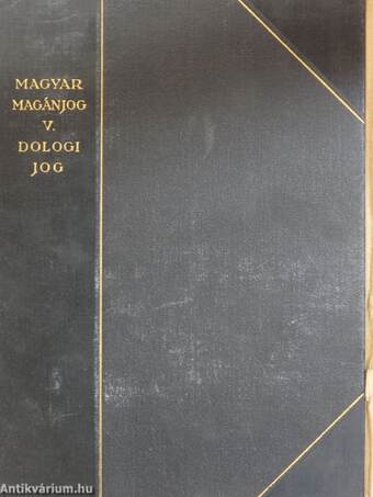 Magyar magánjog V.