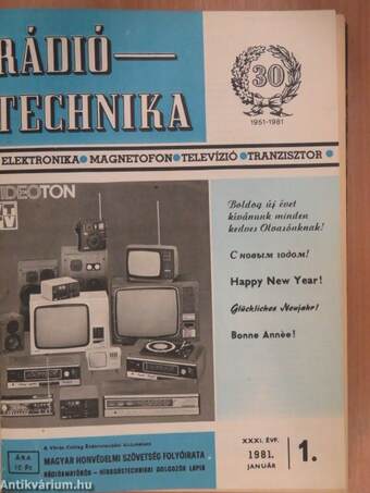 Rádiótechnika 1981. január-december