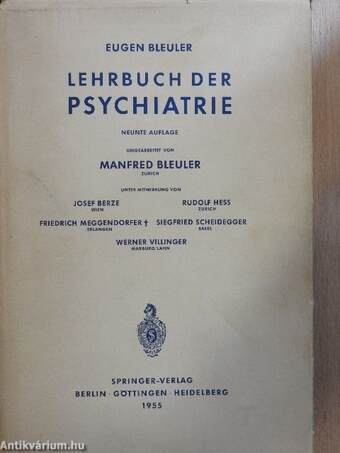 Lehrbuch der Psychiatrie