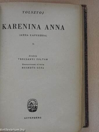 Karenina Anna I-IV.