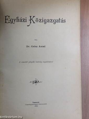 Egyházi Közigazgatás