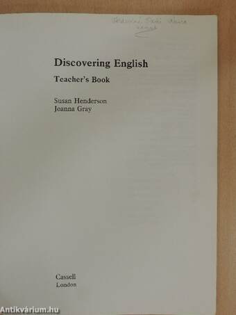 Discovering English - Teacher's Book