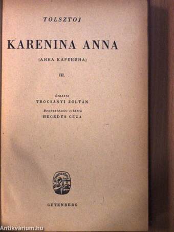 Karenina Anna I-IV.