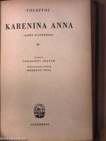 Karenina Anna I-IV.