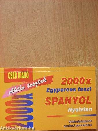 2000 x Egyperces teszt - Spanyol nyelvtan