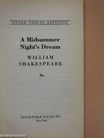 A Midsummer Night's Dream