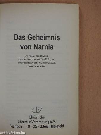 Das Geheimnis von Narnia