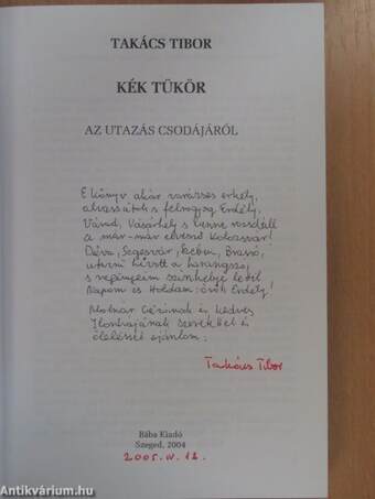 Kék tükör (dedikált példány)