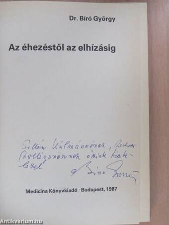 Az éhezéstől az elhízásig (dedikált példány)