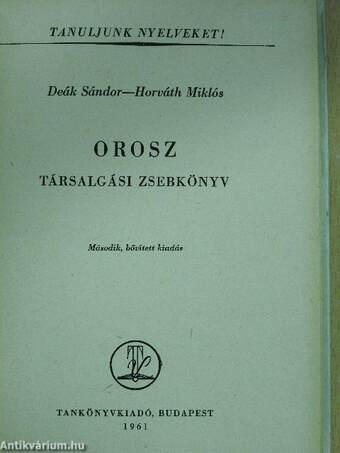 Orosz társalgási zsebkönyv