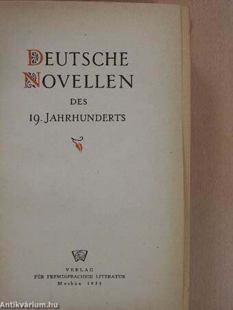 Deutsche Novellen des 19. Jahrhunderts