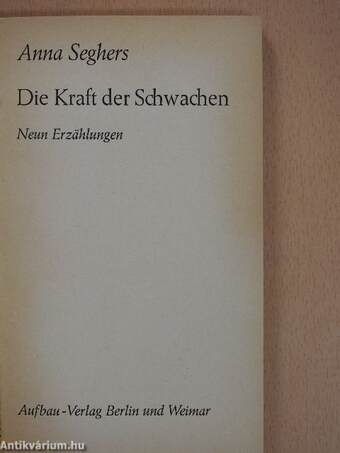 Die Kraft der Schwachen