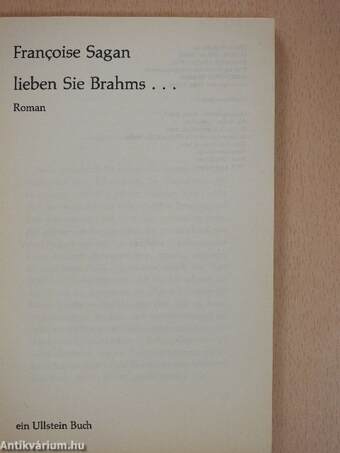 lieben sie Brahms...