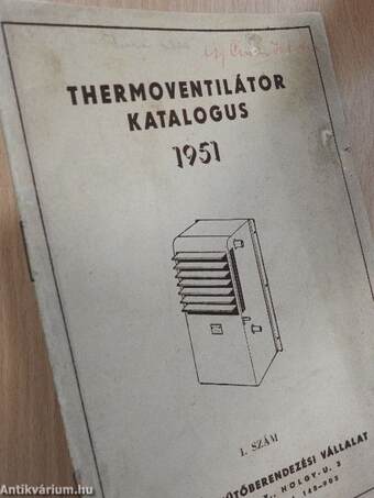 Thermoventilátor katalogus 1.