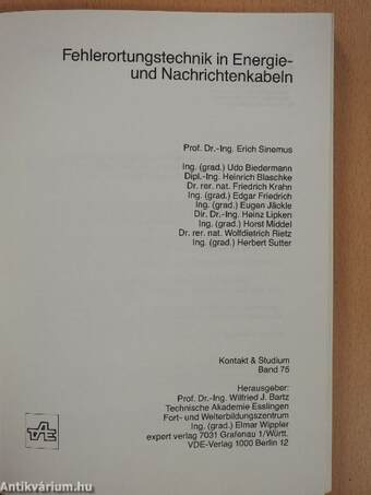 Fehlerortungstechnik in Energie- und Nachrichtenkabeln