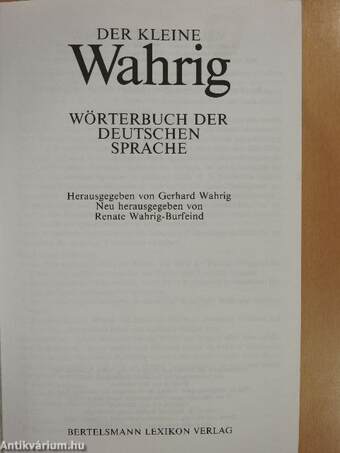 Der kleine Wahrig