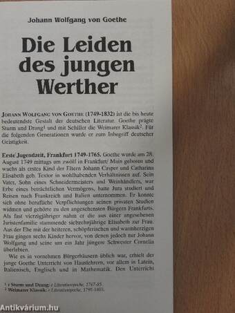 Die Leiden des jungen Werther