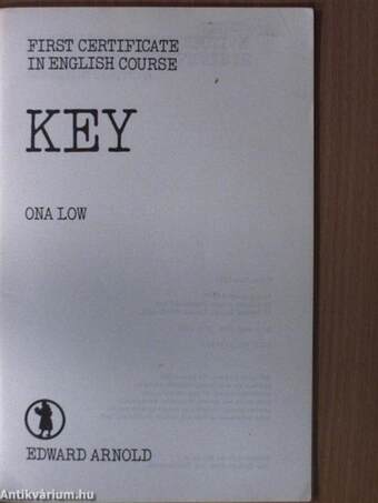 First Certificate in English Course - Key