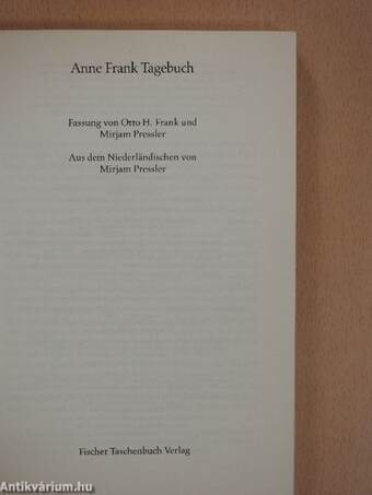 Anne Frank Tagebuch