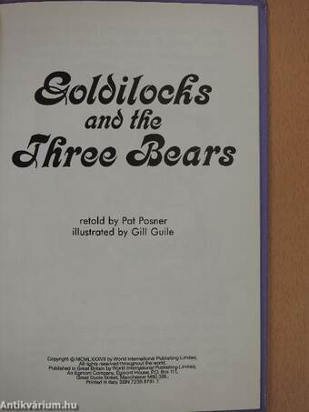 Goldilocks and the Three Bears