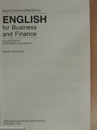 English for Business and Finance