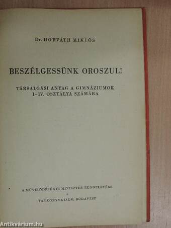 Beszélgessünk oroszul!