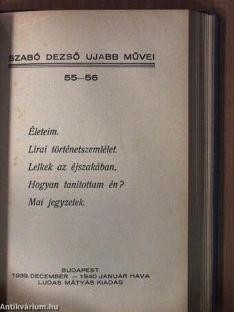 Szabó Dezső ujabb művei 52-57.