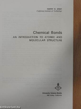 Chemical Bonds: An Introduction to Atomic and Molecular Structure