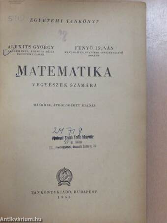 Matematika vegyészek számára