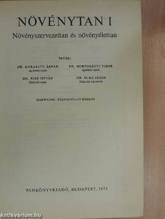 Növénytan 1.