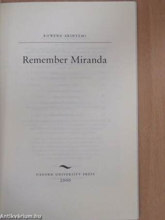 Remember Miranda