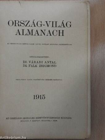 Ország-világ almanach 1915