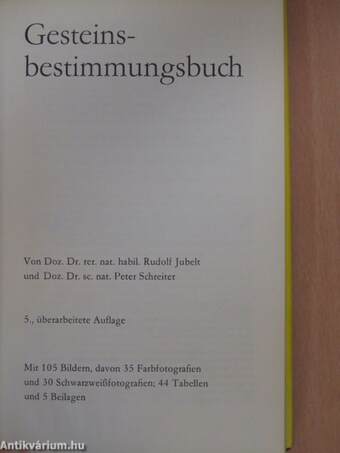 Gesteinsbestimmungsbuch