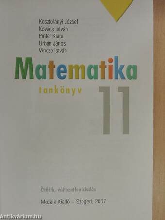 Sokszínű matematika 11.