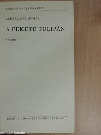 A fekete tulipán