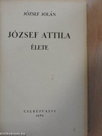 József Attila élete