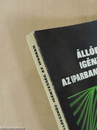 Állóeszköz-igényesség az iparban