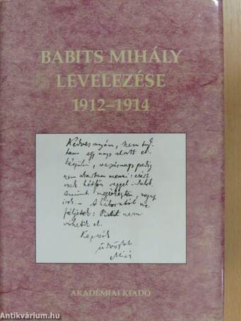 Babits Mihály levelezése 1912-1914