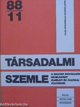 Társadalmi Szemle 1988. november