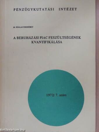 A beruházási piac feszültségének kvantifikálása