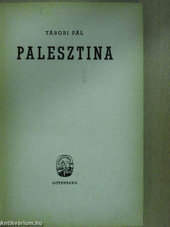 Palesztina (aláírt példány)