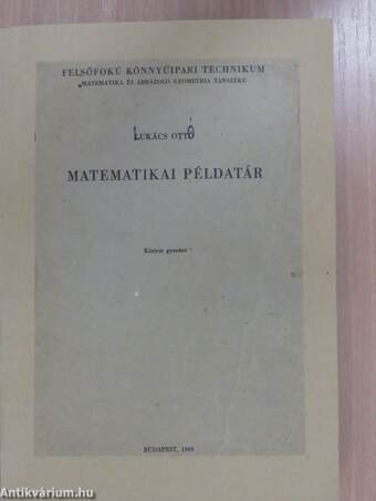 Matematikai példatár