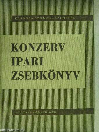 Konzervipari zsebkönyv