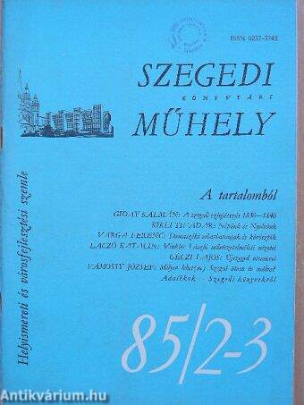 Szegedi könyvtári műhely 1985/2-3.