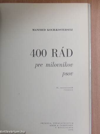 400 rád pre milovníkov psov