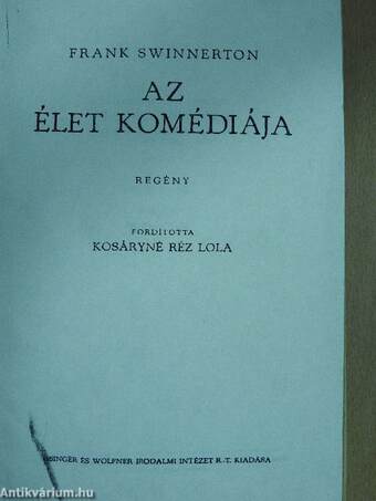 Az élet komédiája