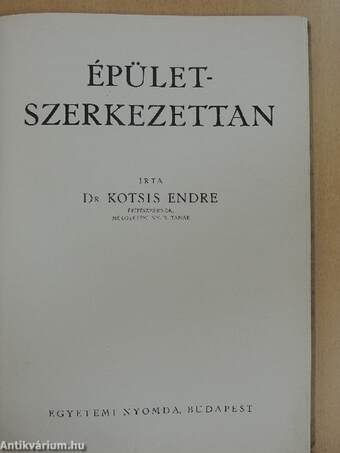 Épületszerkezettan